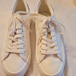 Zara White Sneakers Minimalist Design Low-Top